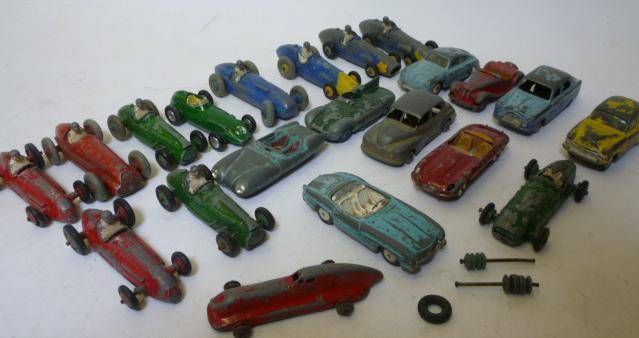 Appraisal: b Hotchkiss racing car red fifteen other Dinky models mostly