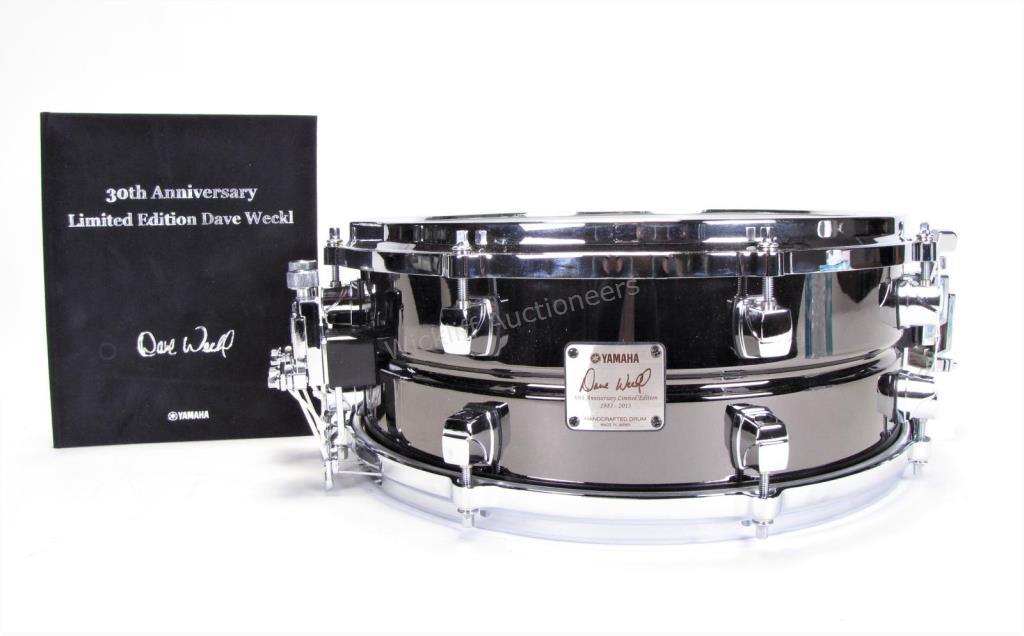 Appraisal: Dave Weckl th Anniversary Yamaha Snare Drum limited edition model