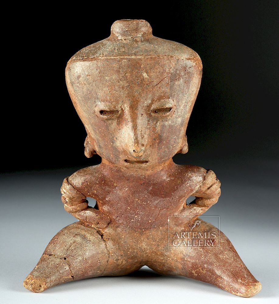 Appraisal: Nayarit Chinesco Pottery Seated Female Originally Listed At Pre-Columbian West