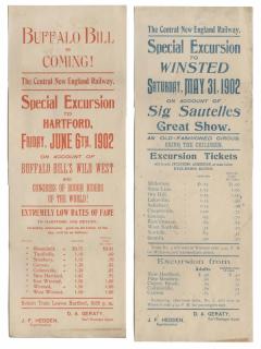 Appraisal: Buffalo Bill's Wild West Excursion Broadside Broadside advertising a special