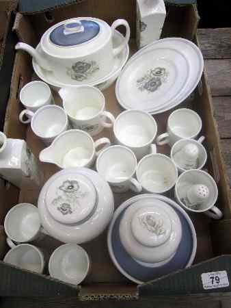 Appraisal: A Large Collection of Wedgwood Susie Cooper Glen Mist comprising