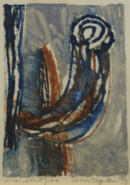 Appraisal: Silvi Lepparu Estonian born circa Untitled two monotypes each signed