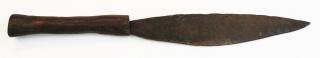 Appraisal: th c Indian made knife w steel blade length th