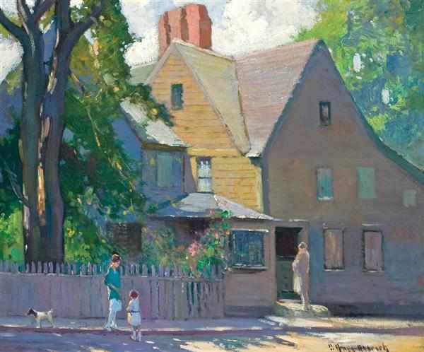 Appraisal: GEORGE AMES ALDRICH American - Afternoon Shadows oil on canvas