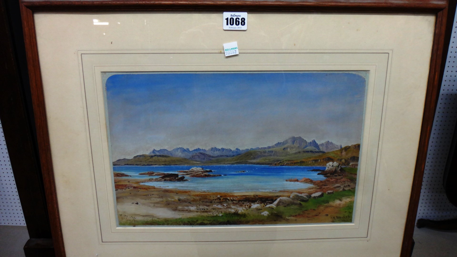 Appraisal: Waller Hugh Paton - Ord Skye watercolour signed inscribed and