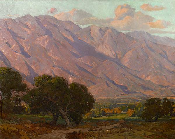 Appraisal: n a Edgar Payne - Hills at Altadena signed 'Edgar