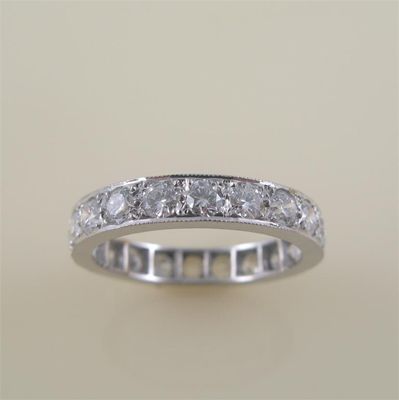 Appraisal: A diamond full circle eternity ring the brilliant cut diamonds