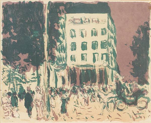 Appraisal: Pierre Bonnard French - Les boulevards B Lithograph in colors