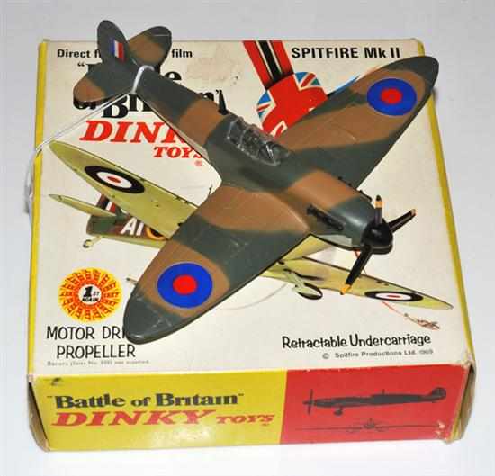 Appraisal: DINKY ''BATTLE OF BRITAIN'' SPITFIRE MK E BOX G