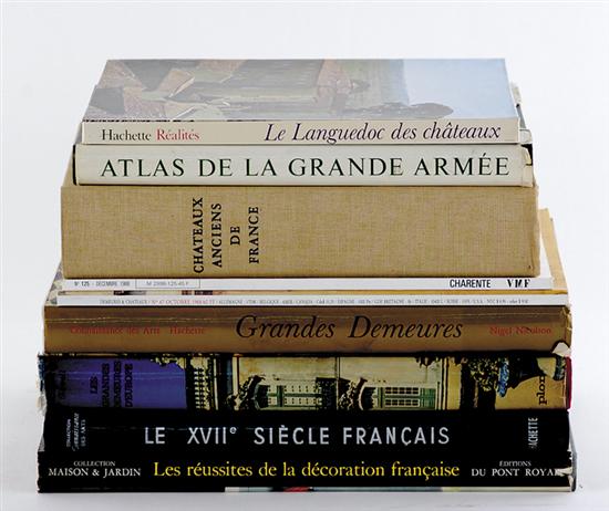 Appraisal: Books magazines French chateaux history and nobility ADRESSES DES MEILLEURS