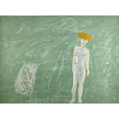 Appraisal: Nicolas Africano American b Two works of art Boy and