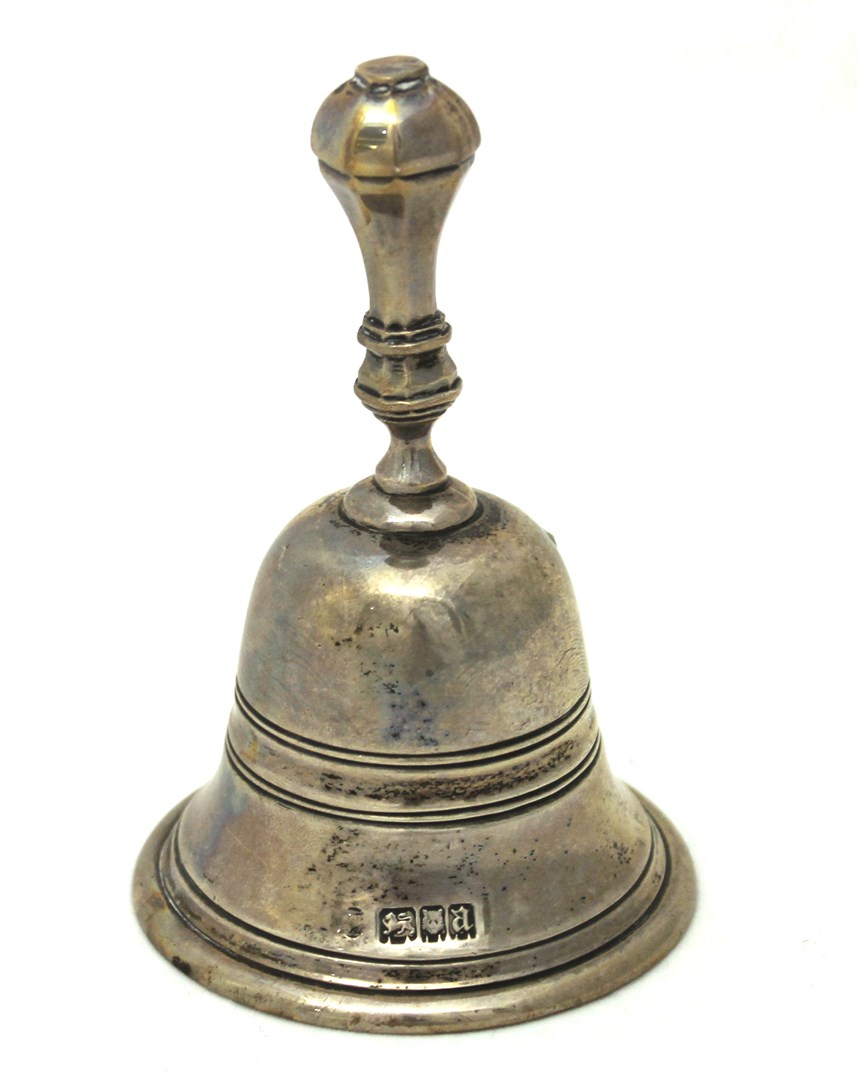 Appraisal: A silver table bell of th century style London height