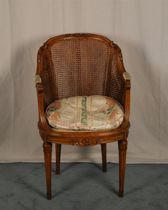 Appraisal: A L th E th C Arm Chair beech foliate