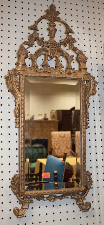 Appraisal: Continental giltwood mirror Estimate - No condition report supplied