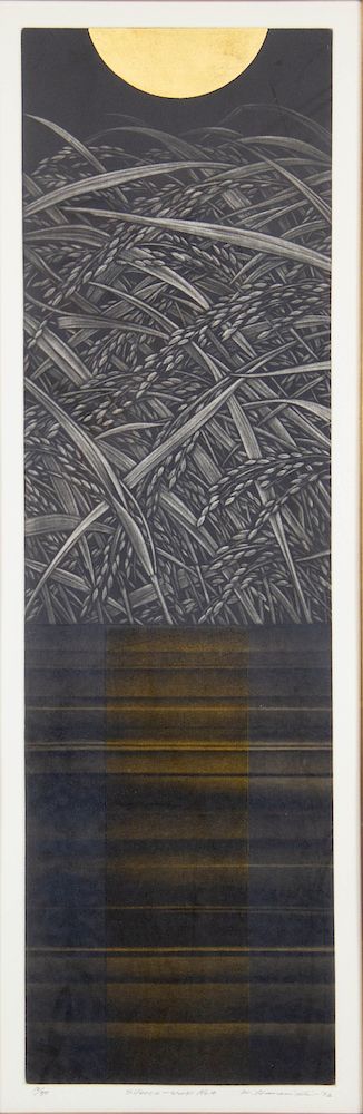 Appraisal: HAMANISHI Katsunori Japanese b Mezzotint Titled lower margin Silence -