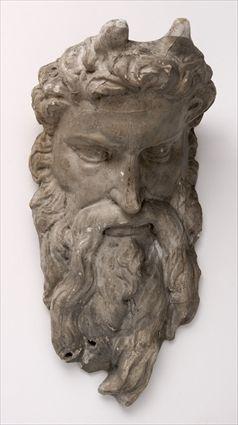 Appraisal: CHESTER BEACH - MOSES Cast plaster portrait head in