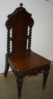 Appraisal: Victorian Renaissance revival carved music chair lift top seat Walnut