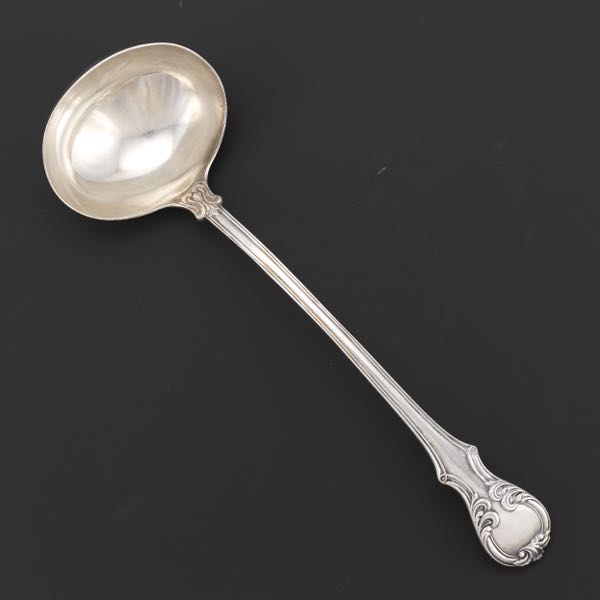 Appraisal: ENGLISH VICTORIAN STERLING SILVER LARGE LADLE HAYNE CATER LONDON DATED