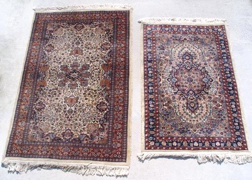 Appraisal: SEMI ANTIQUE HAND TIED RUGS Approx ' '' x '