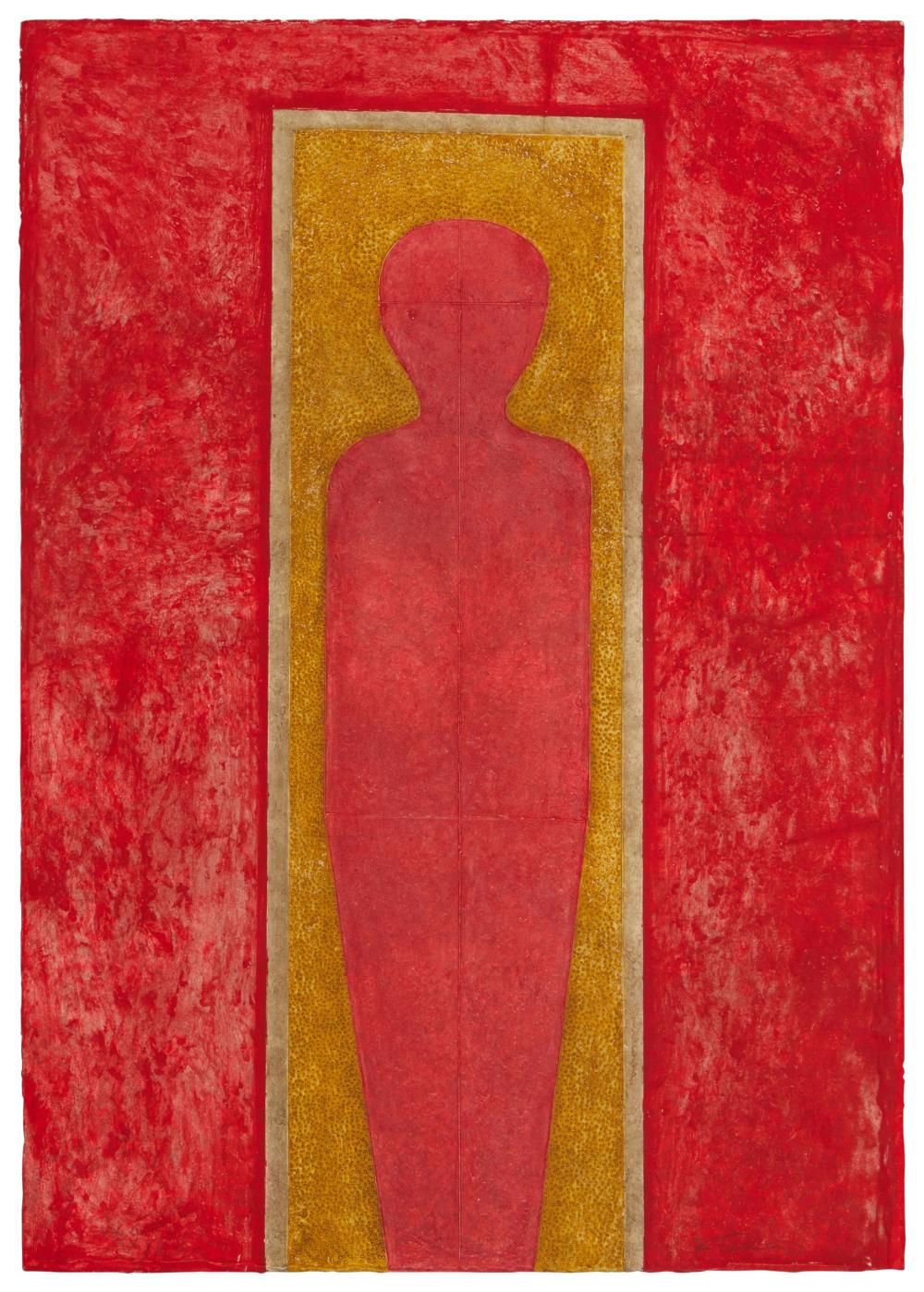 Appraisal: Rufino Tamayo - Figura de Pie Mixographia on handmade paper