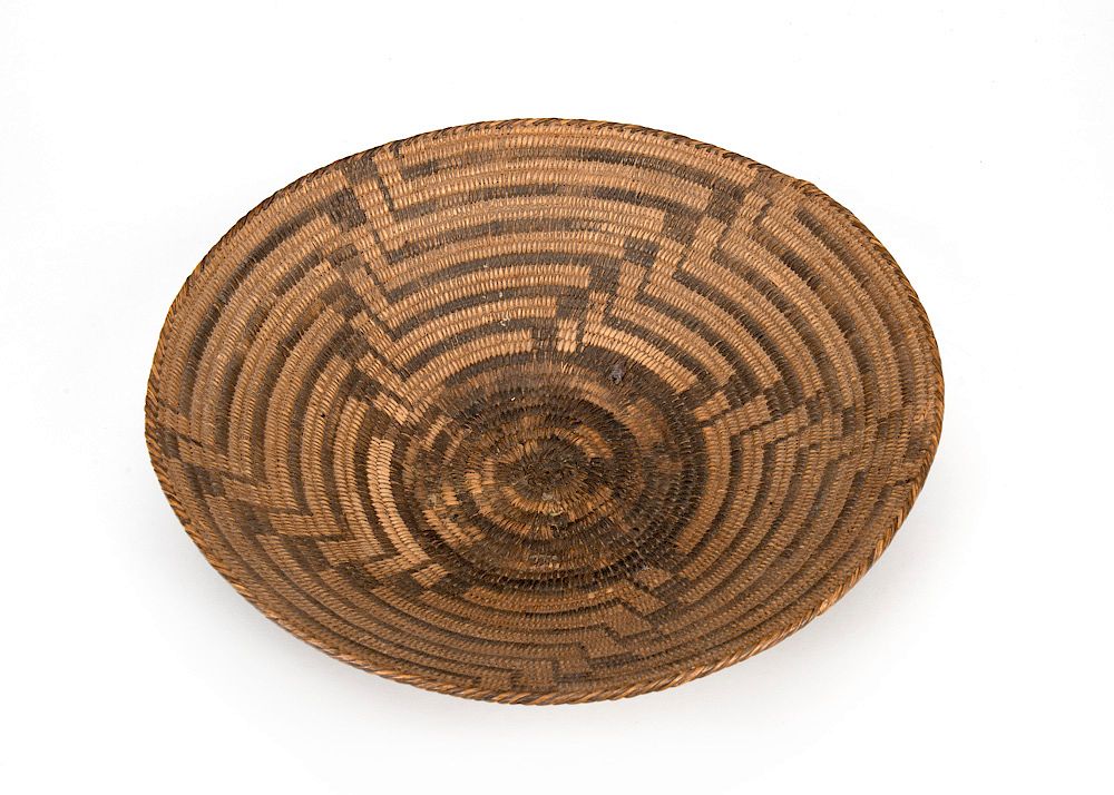 Appraisal: Apache Basketry Tray Apache Basketry Tray ca willow devils claw