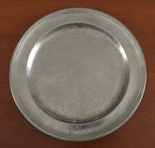 Appraisal: New York pewter plate ca bearing the touch of Frederick