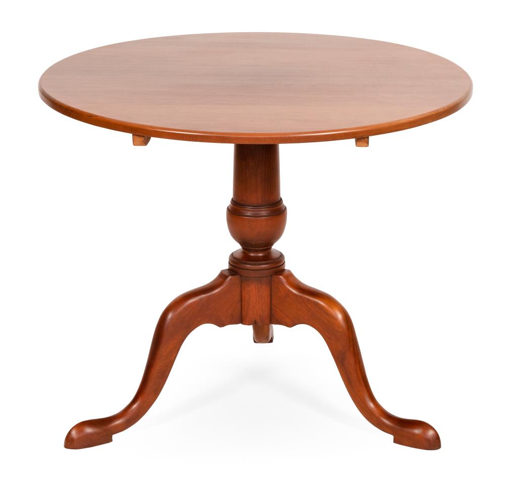 Appraisal: ELDRED WHEELER TRIPOD BREAKFAST TABLE MASSACHUSETTS TH CENTURY HEIGHT DIAMETER