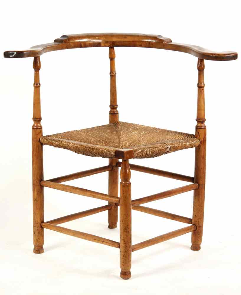 Appraisal: COUNTRY CORNER CHAIR - Late th c New England Turned