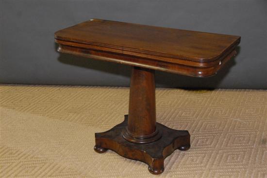 Appraisal: AMERICAN EMPIRE FLIP TOP GAMES TABLE Mahogany H