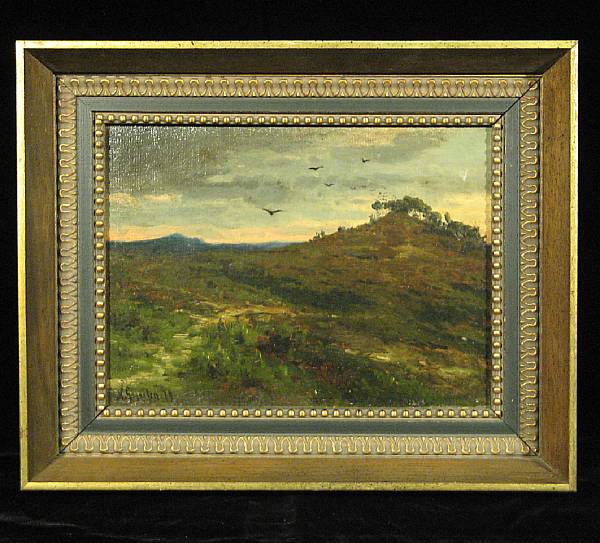 Appraisal: Heinrich Gogarten German - A path through a hilly landscape