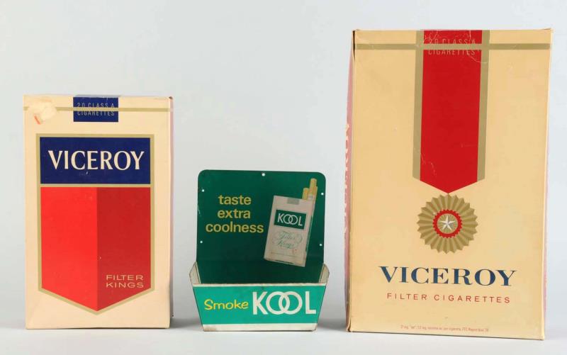 Appraisal: Lot Of Cigarette Advertising Items This lot includes a Kool