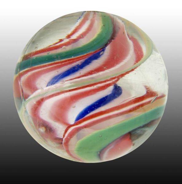 Appraisal: Ribbon Core Swirl Marble Description Great color in swirling Multi-colored