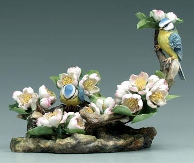 Appraisal: Boehm bird group blue tits with apple blossoms limited edition