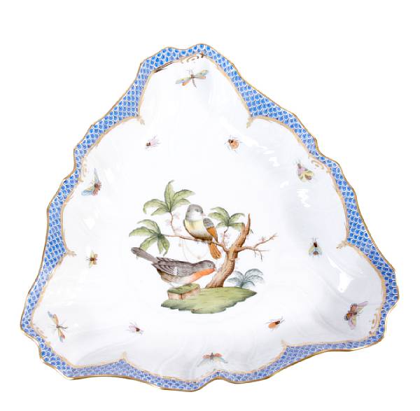 Appraisal: A Herend dish in the Rothschild Bird pattern length in