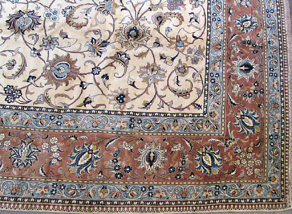 Appraisal: A Kashan carpet size approximately ft in x ft