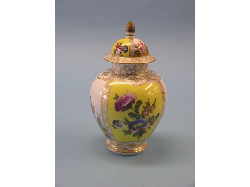 Appraisal: A group of three Helena Wolfsohn Dresden vases pair of