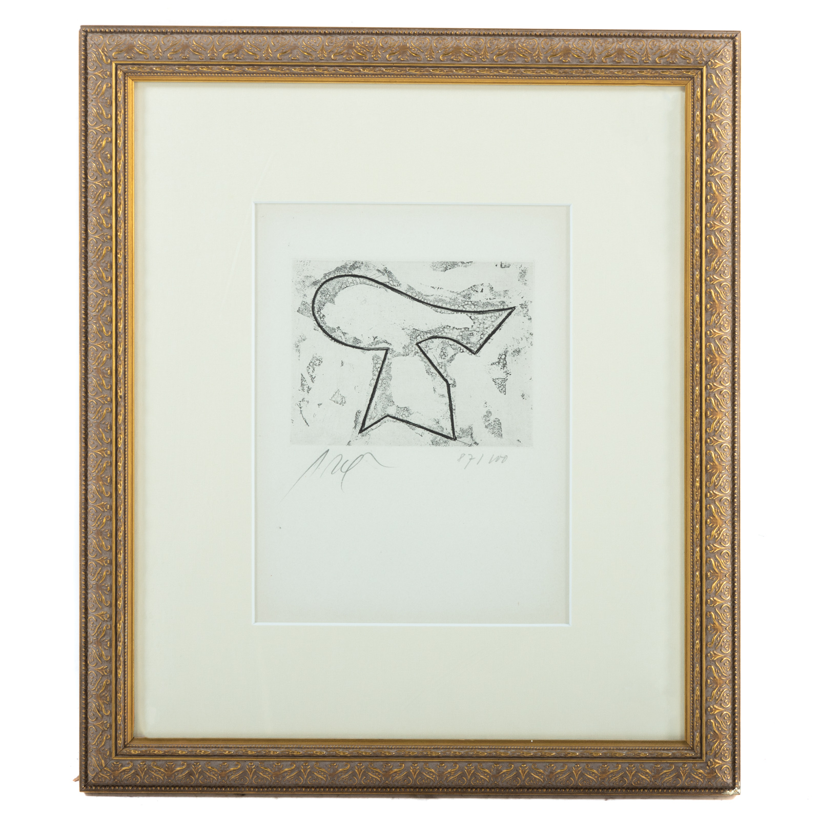 Appraisal: HANS JEAN ARP UNTITLED ETCHING Hans Peter Wilhelm Arp German