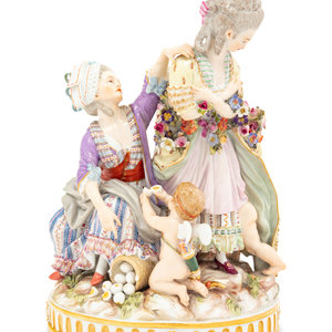 Appraisal: A Meissen Porcelain Figural Group Late th Early th Century