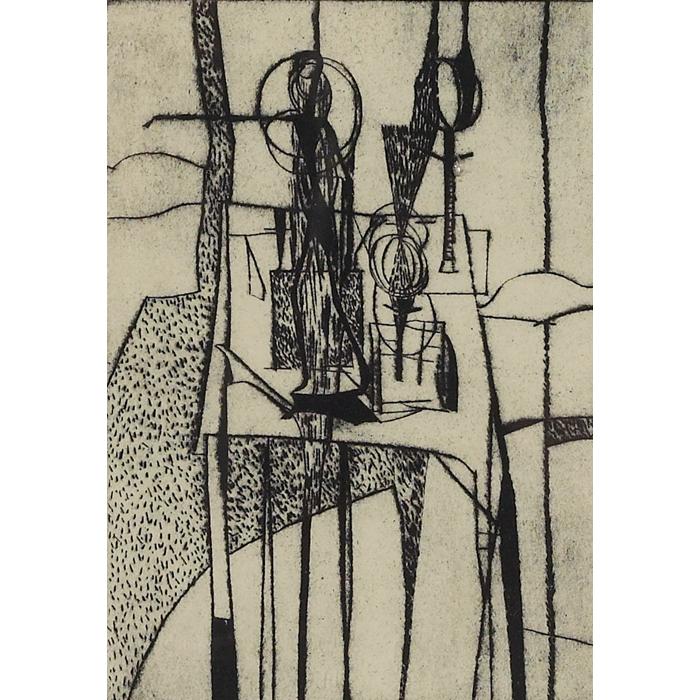 Appraisal: Joyce Treiman American - ''Still Life '' c etching ''