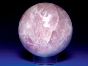 Appraisal: ROSE QUARTZ SPHERE Brazil This beautiful rich pink sphere was