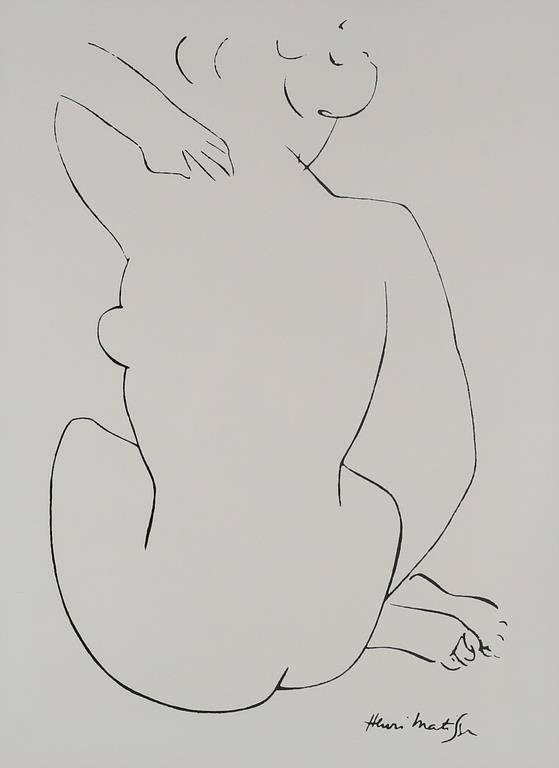 Appraisal: AFTER HENRI MATISSE SERIGRAPH SEATED NUDEAfter Henri Matisse France -