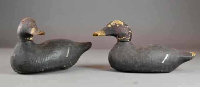 Appraisal: TWO ANTIQUE 'VICTOR' WOODEN DUCK DECOYSSet of two matching 'Victor'