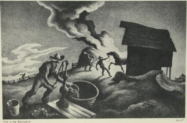 Appraisal: Thomas Hart Benton - MA MO Greeting Card Print sight