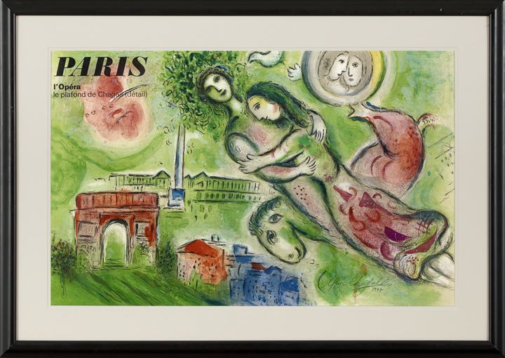 Appraisal: Marc Chagall b Russia Active France - Romeo and Juliet