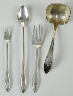 Appraisal: Towle Mary Chilton Sterling Flatware Pieces American th century including