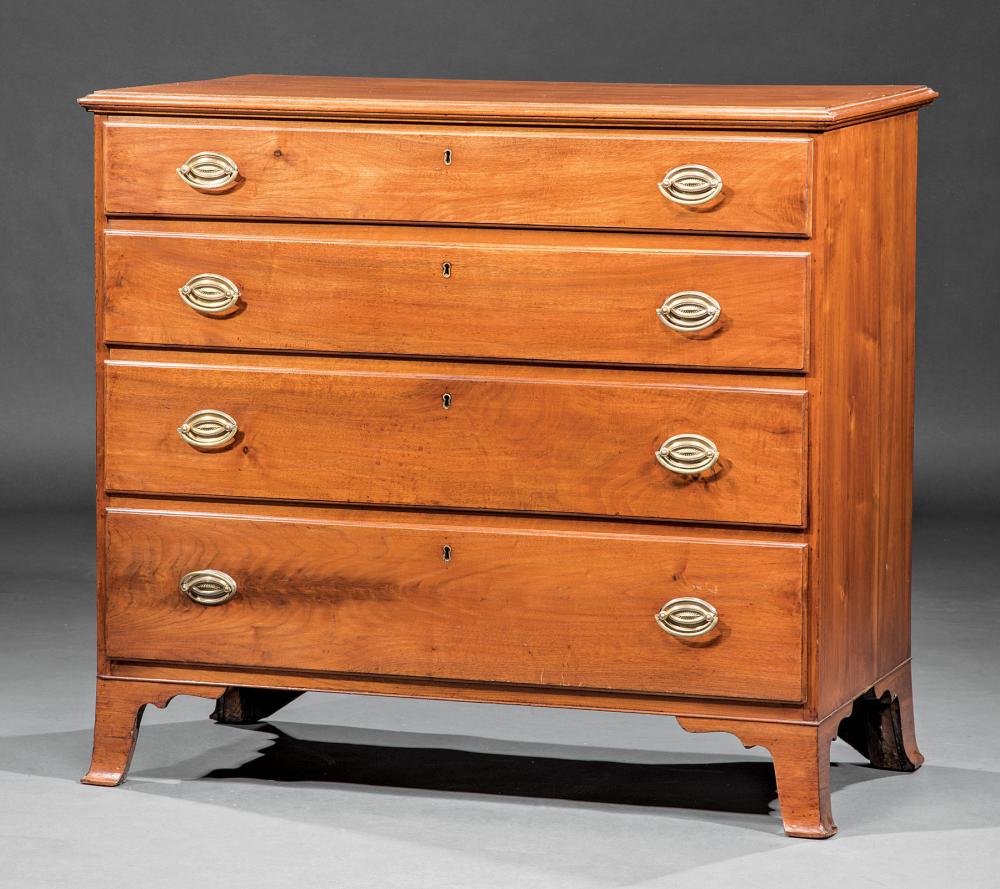 Appraisal: American Federal Walnut Chest of Drawers late th early th