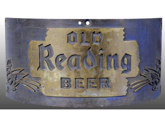 Appraisal: Lot of Old Reading Beer Brass Printing Plates Description Steeply