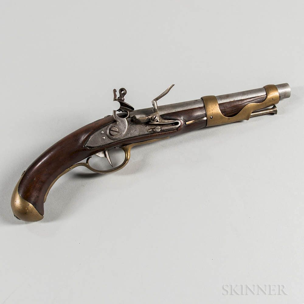 Appraisal: French Model Pistol French Model Pistol c - bore walnut