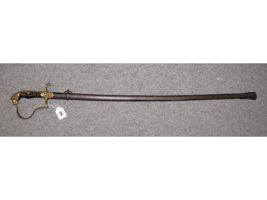 Appraisal: German Officer's sword in scabbard