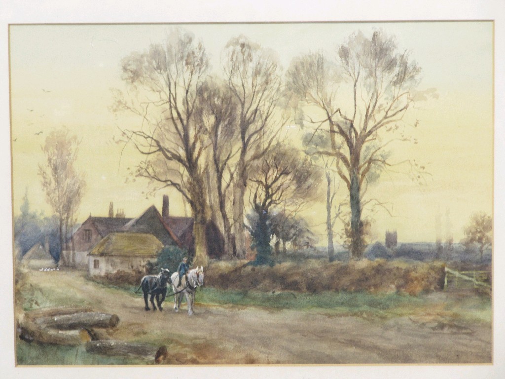 Appraisal: Watercolour rural scene unsigned